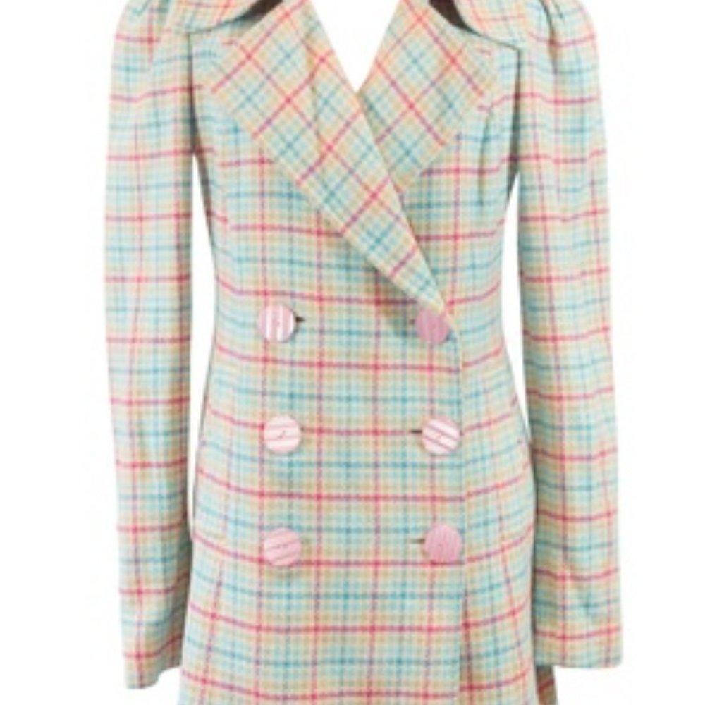 Vintage Heatheratte Plaid Jacket- Boho chic & perfect for Spring